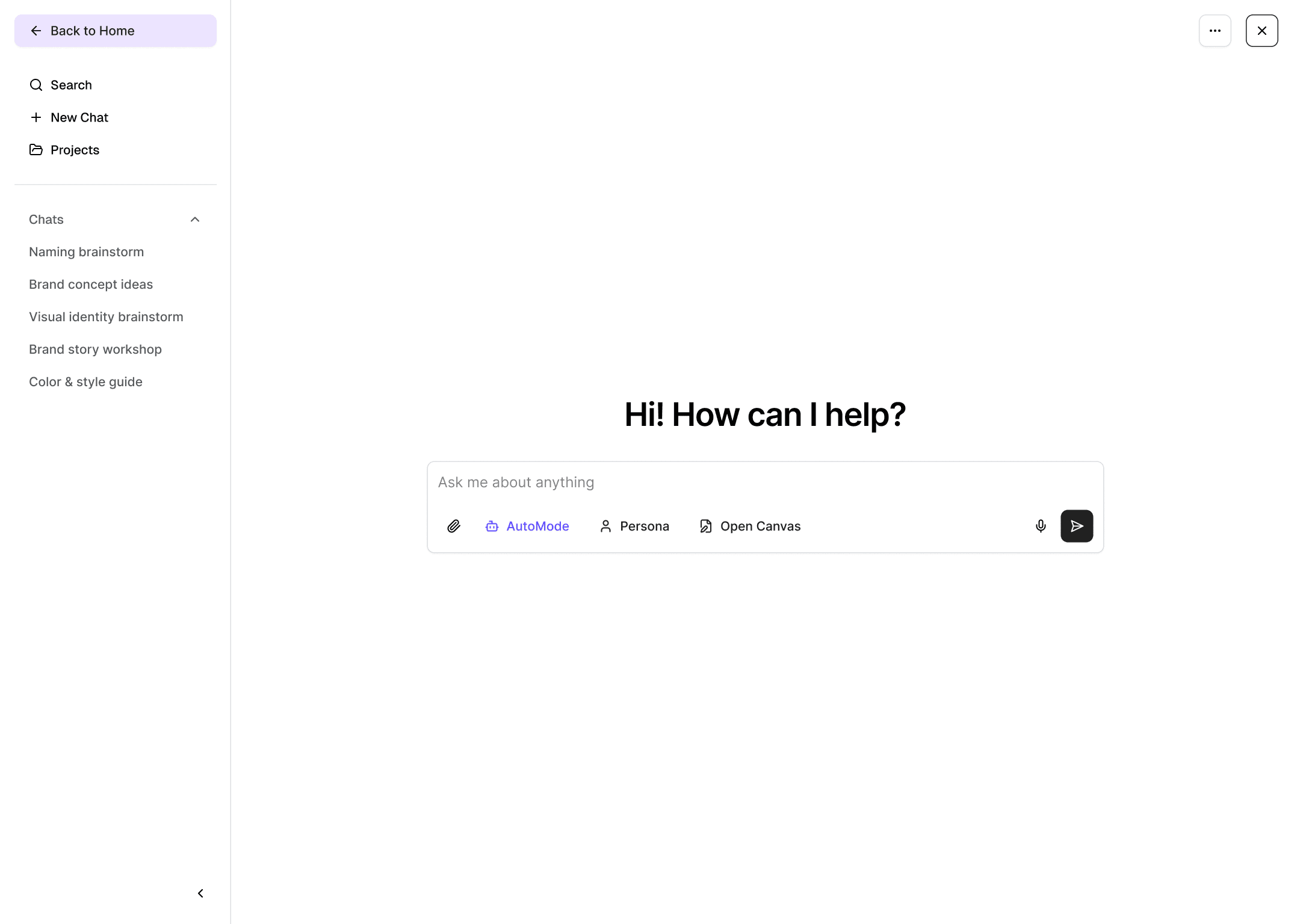 Chat interface